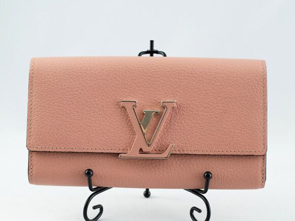 Louis Vuitton Handbags - Louis Vuitton Capucines Wallet Pink Calfskin Leather  date code# MI2177